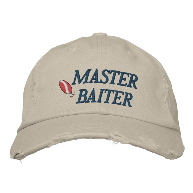 Brodée Master Baiter Pêche Casquette brodé (Devant)