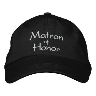 BRODÉE MATRON D'HONNEUR CASQUETTE MARIAGE EMBROIDÉE