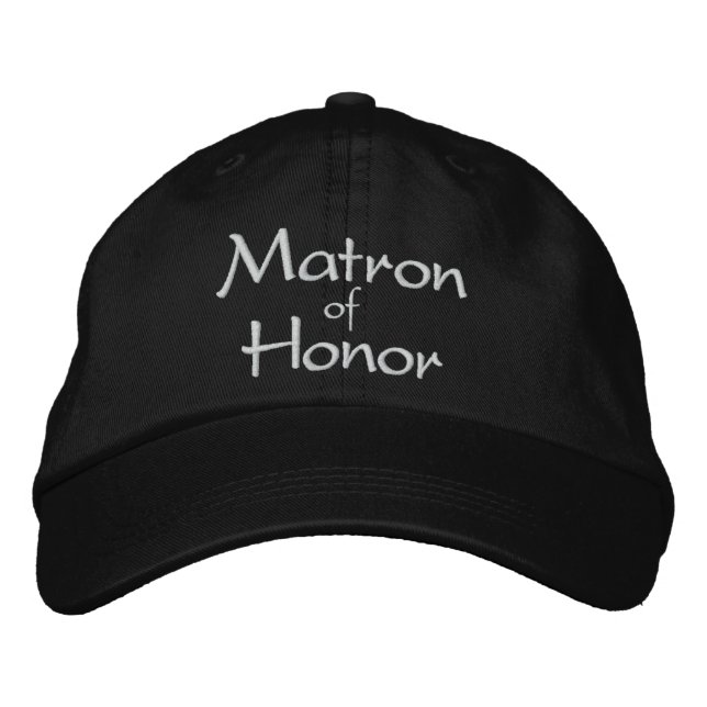 BRODÉE MATRON D'HONNEUR CASQUETTE MARIAGE EMBROIDÉE (Devant)
