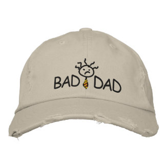 Brodée Mauvais papa porte le Casquette