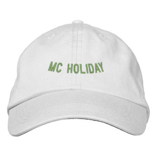 Brodée MC Fête la saison d'hiver Super Casquette blanc