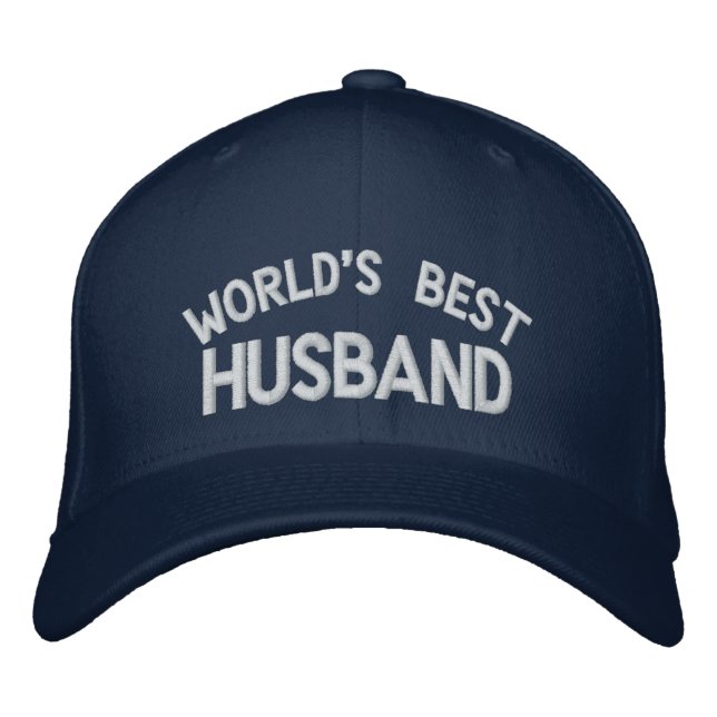 Brodée Meilleur Casquette brodé du monde pour mari (Devant)