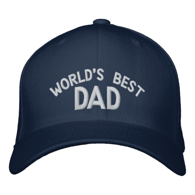Brodée Meilleur Casquette brodé papa du monde (Devant)