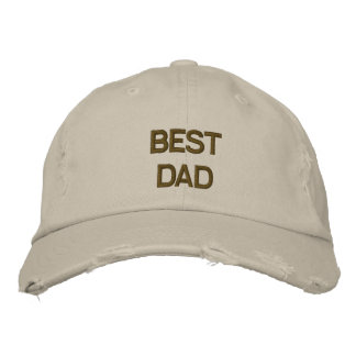 Brodée Meilleur papa brodé Chino Twill Casquette