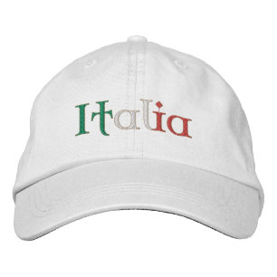 Brodée Mesdames Italia casquette pour les fans de Calcio 