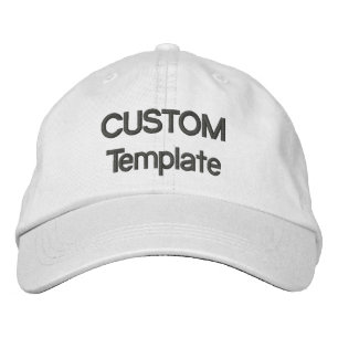 Brodée Modèle vierge de Casquette de baseball brodé perso