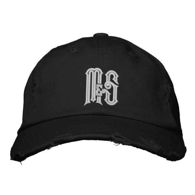 Brodée Monty & Strong - M&S Casquette en détresse (Devant)
