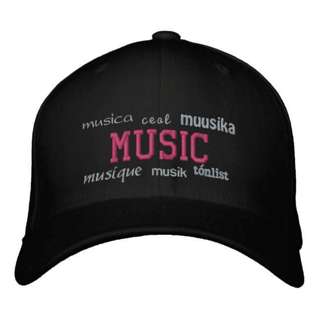 Brodée Musique - Casquette brodé (Devant)