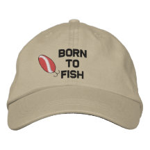 Né À Poisson Casquette brodé