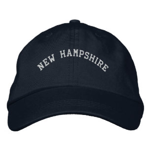 Brodée New Hampshire Brodé Casquette bleu marine