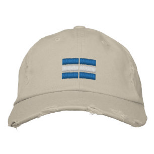 Brodée Nicaragua Drapeau Broderie brodé Casquette de base
