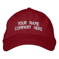 Nom commercial personnalisé Texte brodé Casquette