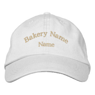 Brodée Nom de la boulangerie Casquette brodé