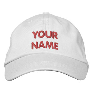 Brodée Nom personnalisé / Texte brodé Casquette de baseba