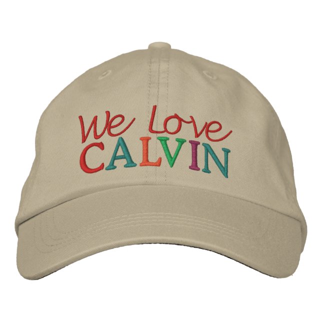Brodée Nous Aimons CALVIN Horse Racing Casquette (Devant)