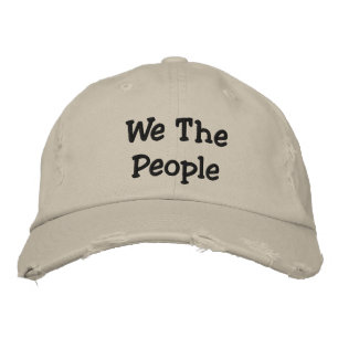 Brodée Nous Les Gens Distressés Chino Twill Casquette