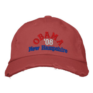 Brodée Obama '08 Casquette du New Hampshire
