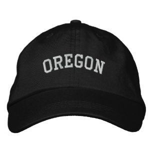 Brodée Oregon brodé Casquette réglable noir