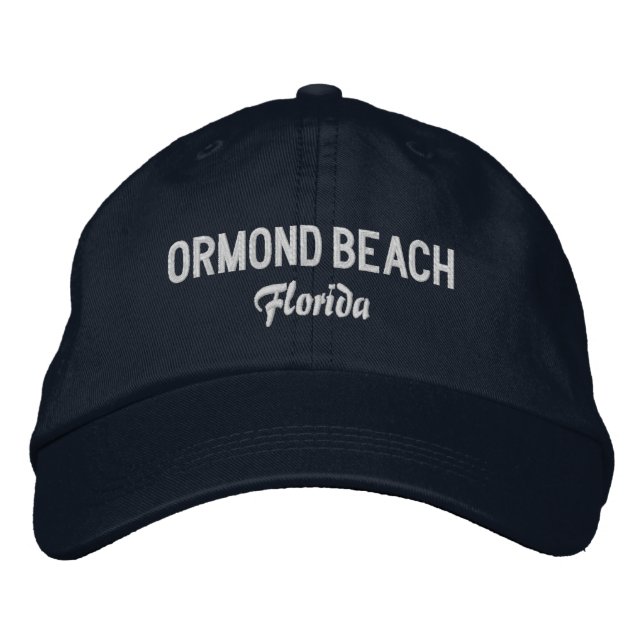 Brodée Ormond Beach Floride Casquette de baseball brodé (Devant)
