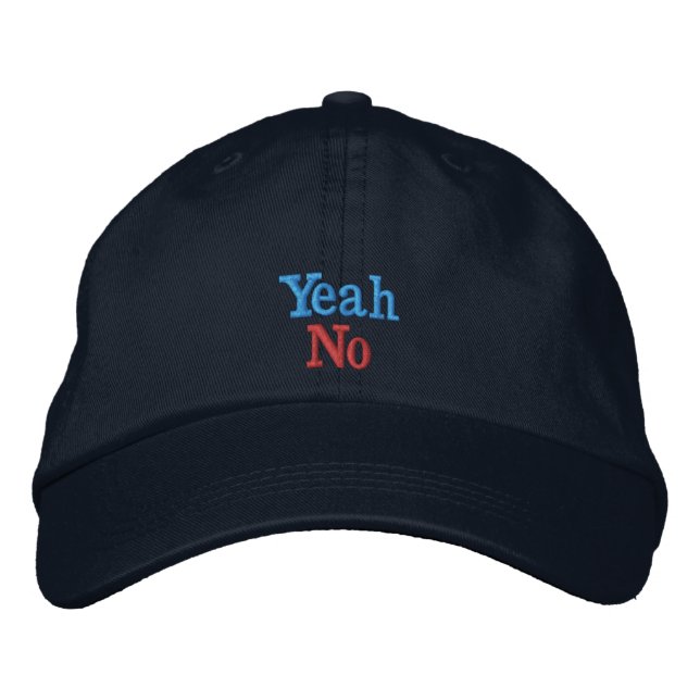 Brodée Ouais casquette de baseball de NO- ! (Devant)