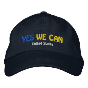 Brodée "OUI NOUS POUVONS" Casquette américain de broderie