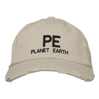 Brodée PE - Casquette de baseball Planète Terre
