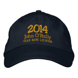 Brodée Personnaliser Casquette 2014 Votre nom Votre jeu