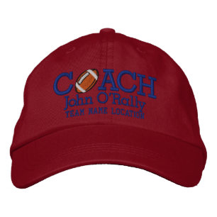 Brodée Personnaliser Football Coach Casquette Votre nom V