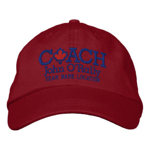 Brodée Personnalisez Coach Canada Casquette Votre Nom Vot