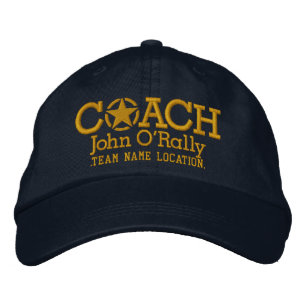 Brodée Personnalisez Coach Star Casquette Votre Nom Votre