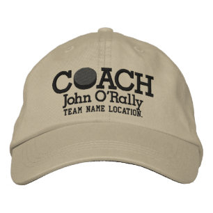 Brodée Personnalisez Hockey Coach Casquette Votre Nom Vot