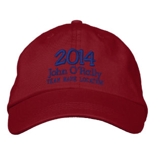 Brodée Personnalisez le casquette 2014 votre nom votre