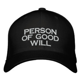 Brodée PERSONNE DE BONNE VOLONTÉ Casquette DE Baseball