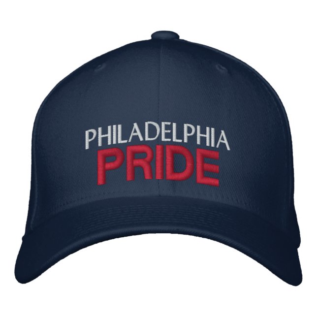 Brodée Philadelphia Pride Casquette (Devant)