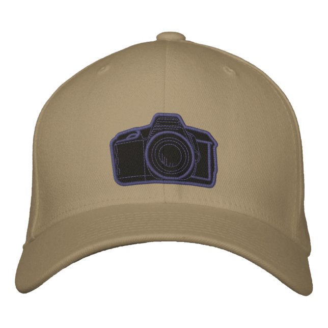 Brodée Photographie Caméra Casquette brodé (Devant)