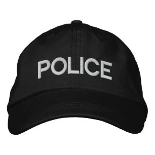 Brodée POLICE Casquette ajustable personnalisée