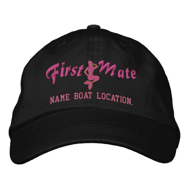 Brodée Premier Casquette Mate Mermaid Personnalisez-le ! (Devant)
