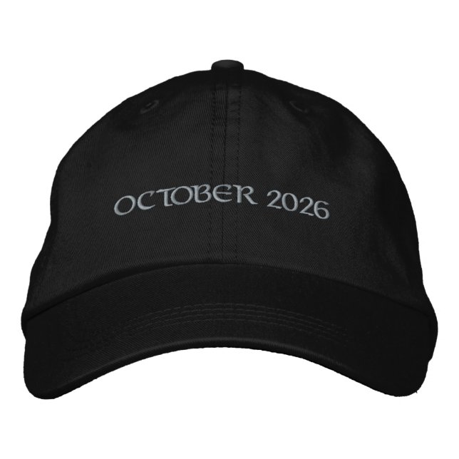 Brodée Présentation OCTOBRE 2026 Navy Casquette de camion (Devant)