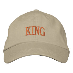 Brodée Regal Brodery Casquette kaki Nom du roi Casquette 