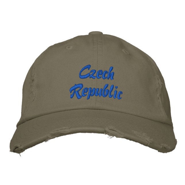 Brodée République tchèque Casquette brodé (Devant)