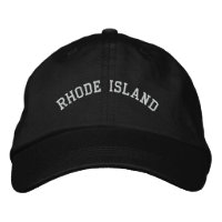 Rhode Island brodé Casquette réglable noir
