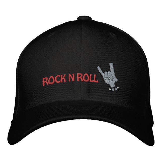 Brodée ROCK N ROLL Casquette brodé (Devant)