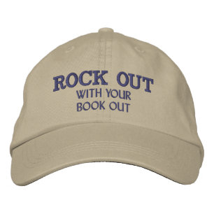 Brodée Rock Out Avec Votre Casquette Brodé Book Out