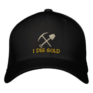 Brodée Rockhound "I Dig Gold" Casquette brodé