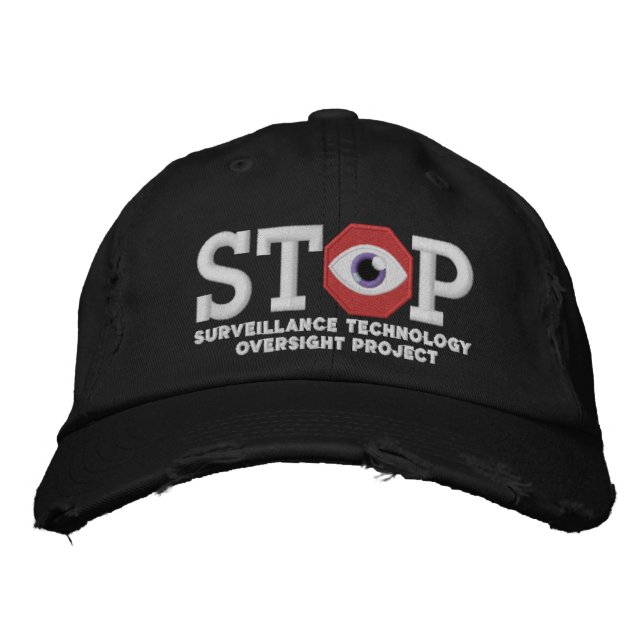 Brodée S.T.O.P. Casquette facial de reconnaissance de (Devant)