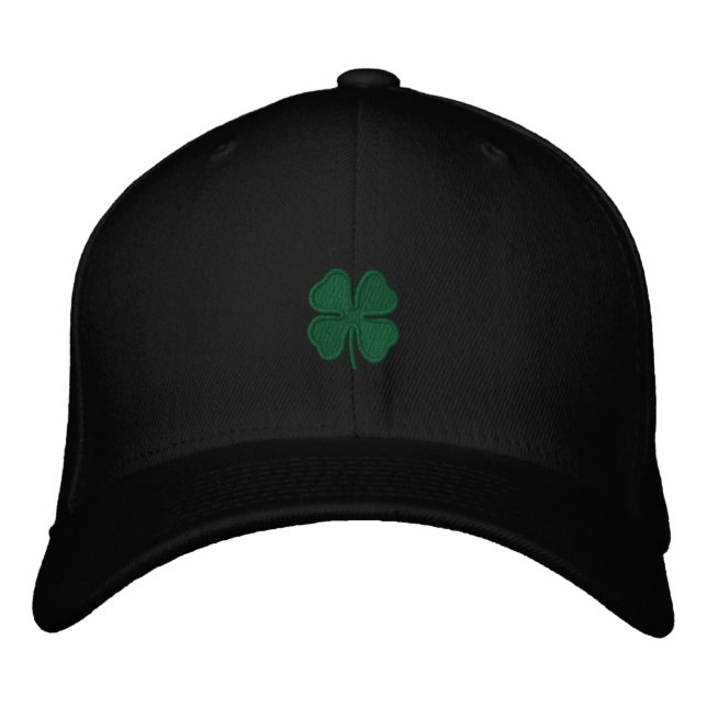 Brodée Saint Patrick's Day Broderie Clover Casquette masc (Devant)