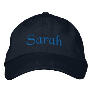 Brodée Sarah Nom personnalisé Casquette de baseball brodé
