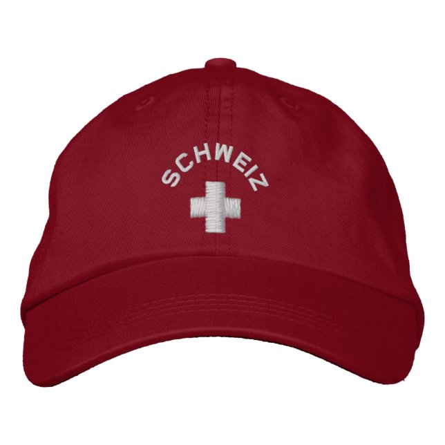 Brodée Schweiz Casquette - Suisse Casquette (Devant)