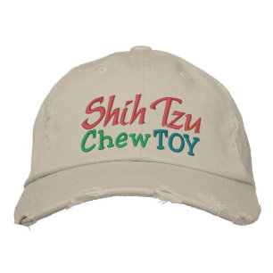 Brodée Shih Tzu Chew Toy Casquette par SRF