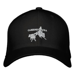 Brodée Stitch Cabernet CHA Noir Casquette Blanc